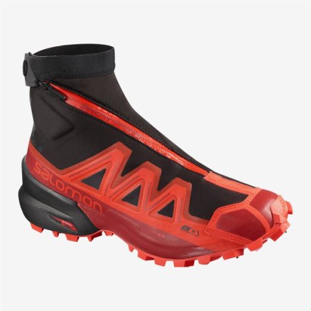 Salomon SNOWSPIKE CSWP Womens Hiking Shoes Red/Black UK HFNV
